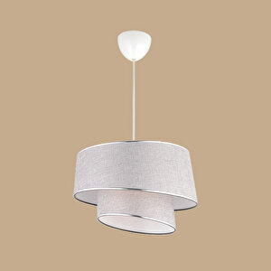 Levi 2 Katlı Sarkıt Avize Gri (70x35 Cm) Gri