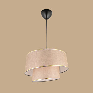 Levi 2 Katlı Sarkıt Avize Kahverengi (70x35 Cm) Kahverengi