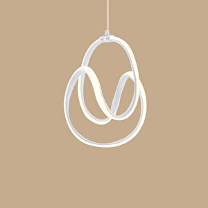 Ruby Led Sarkıt Avize Beyaz (75x30 Cm) Beyaz