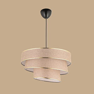 Levi 3 Katlı Sarkıt Avize Kahverengi (40x70 Cm) Kahverengi