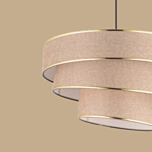 Levi 3 Katlı Sarkıt Avize Kahverengi (40x70 Cm) Kahverengi