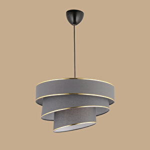 Levi 3 Katlı Sarkıt Avize Füme (40x70 Cm) Füme