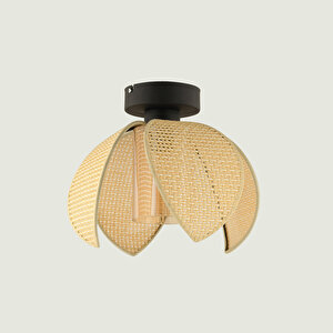 Nerida Plafonyer Rattan Avize Naturel (26x20 Cm) Naturel