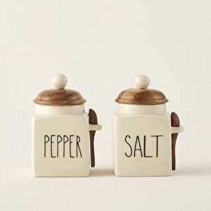 Salt Seramik Kavanoz Krem (330 Ml) Krem