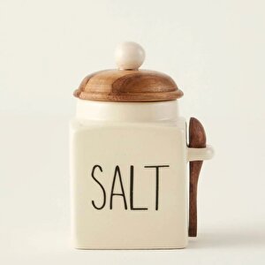 Salt Seramik Kavanoz Krem (330 Ml) Krem