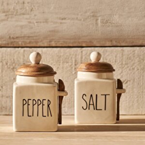 Salt Seramik Kavanoz Krem (330 Ml) Krem