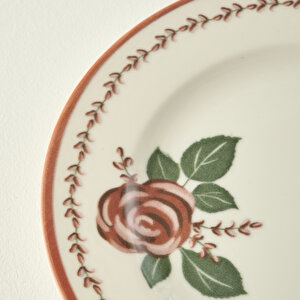 Rose 6'lı Porselen Pasta Tabağı Seti (21 Cm) Çok Renkli