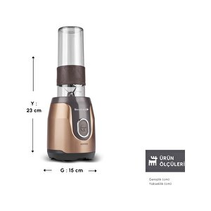 Karaca Blendfit Go Personal Kişisel Smoothie Blender Walnut Brown