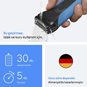 Braun Series 3 Elektrikli Tıraş Makinesi, Islak Ve Kuru, 310s