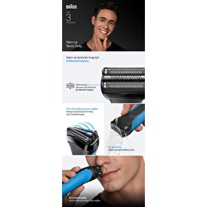 Braun Series 3 Elektrikli Tıraş Makinesi, Islak Ve Kuru, 310s