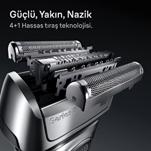 Braun Series 8 Elektrikli Tıraş Makinesi, Islak Ve Kuru, Şarj Standı, 8617s