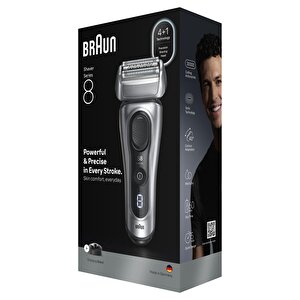 Braun Series 8 Elektrikli Tıraş Makinesi, Islak Ve Kuru, Şarj Standı, 8617s