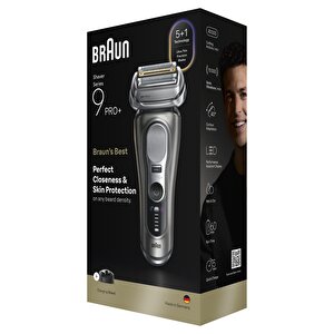 Braun Series 9 Pro+ Elektrikli Tıraş Makinesi, Islak Ve Kuru, Şarj Standı, 9615s
