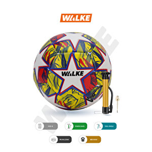 Premium Şampiyonlar Ligi Temalı 5 Numara Futbol Topu Pompa Hediyeli