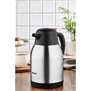 2 Litre Çift Kat Paslanmaz Çelik Termos ( Piknik Kamp Outdoor Ofis Otel Kafe Okul )
