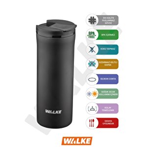 Premium Çift Katmanlı Paslanmaz Çelik Termos Bardak Kahve Çay Termosu 400 Ml Luxury