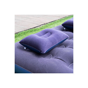 Double Çift Kişilik Şişme Yatak Seti (2 Yastık + Pompa Dahil) 191*137*22 Cm 2200