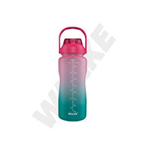 Premium Bottle 2.2 Litre Motivasyonel Tritan Su Matarası Su Şişesi Suluk (bpa İçermez)