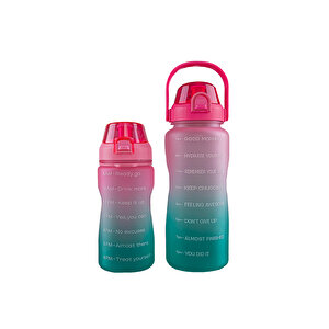 Premium Bottle 2.2 Litre Motivasyonel Tritan Su Matarası Su Şişesi Suluk (bpa İçermez)