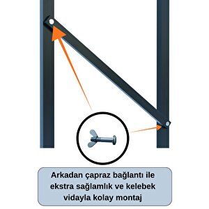 Steel Design Modern Komodin Metal Ayaklı Raflı Başucu Komodin Yatak Odası Dekoratif Yan Sehpa