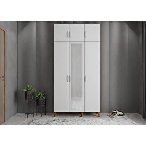 Trend Portmanto Ceviz&beyaz 105cm P.u.t_9 105 cm