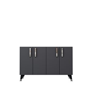 8191km-128ct Konsol,kahve Köşesi̇,ayakkabilik,ofi̇s Evrak Dolabi,mutfak Ki̇ler Dolabi,tv Üni̇tesi̇-ANTRASİT-GÜMÜŞ