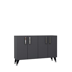 8191km-128ct Konsol,kahve Köşesi̇,ayakkabilik,ofi̇s Evrak Dolabi,mutfak Ki̇ler Dolabi,tv Üni̇tesi̇-ANTRASİT-GÜMÜŞ