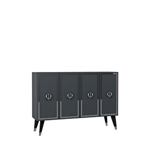 8189km-32ct Konsol,kahve Köşesi̇,ayakkabilik,ofi̇s Evrak Dolabi,mutfak Ki̇ler Dolabi,tv Üni̇tesi̇-antrasit-gümüş