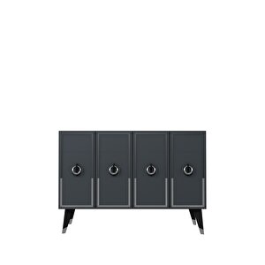 8187km-32ct Konsol,kahve Köşesi̇,ayakkabilik,ofi̇s Evrak Dolabi,mutfak Ki̇ler Dolabi,tv Üni̇tesi̇-ANTRASİT-GÜMÜŞ