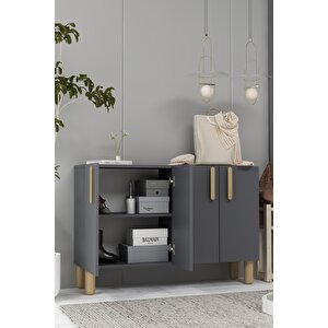 8192km-128ct Konsol,kahve Köşesi̇,ayakkabilik,ofi̇s Evrak Dolabi,mutfak Ki̇ler Dolabi,tv Üni̇tesi̇-antrasit-safirmeşe Antrasit Safir