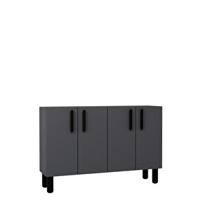 8192km-128ct Konsol,kahve Köşesi̇,ayakkabilik,ofi̇s Evrak Dolabi,mutfak Ki̇ler Dolabi,tv Üni̇tesi̇-antrasit-siyah