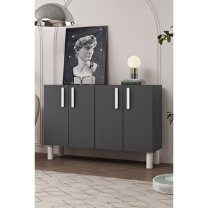 8192km-128ct Konsol,kahve Köşesi̇,ayakkabilik,ofi̇s Evrak Dolabi,mutfak Ki̇ler Dolabi,tv Üni̇tesi̇-antrasit-beyaz Antrasit Beyaz