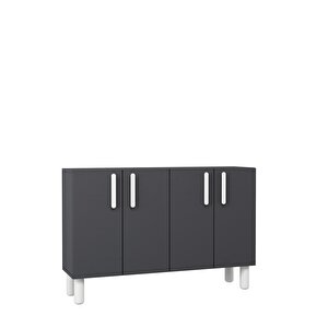 8192km-128ct Konsol,kahve Köşesi̇,ayakkabilik,ofi̇s Evrak Dolabi,mutfak Ki̇ler Dolabi,tv Üni̇tesi̇-antrasit-beyaz