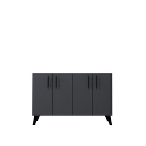 8190km-128ct Konsol,kahve Köşesi̇,ayakkabilik,ofi̇s Evrak Dolabi,mutfak Ki̇ler Dolabi,tv Üni̇tesi̇-ANTRASİT-SİYAH