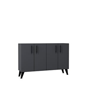 8190km-128ct Konsol,kahve Köşesi̇,ayakkabilik,ofi̇s Evrak Dolabi,mutfak Ki̇ler Dolabi,tv Üni̇tesi̇-ANTRASİT-SİYAH