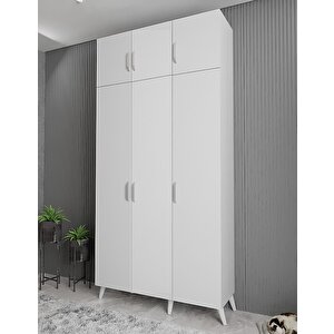 Trend Eko 3 Kapaklı Portmanto Beyaz 120cm 120 cm