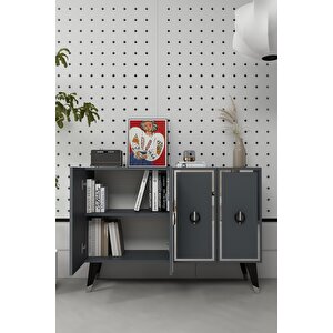 8188km-32ct Konsol,kahve Köşesi̇,ayakkabilik,ofi̇s Evrak Dolabi,mutfak Ki̇ler Dolabi,tv Üni̇tesi̇-ANTRASİT-GÜMÜŞ-SİYAH