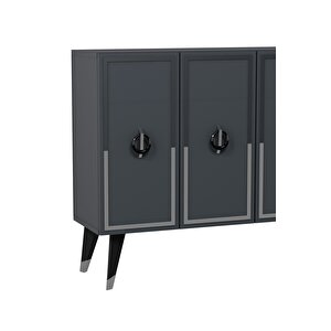 8188km-32ct Konsol,kahve Köşesi̇,ayakkabilik,ofi̇s Evrak Dolabi,mutfak Ki̇ler Dolabi,tv Üni̇tesi̇-ANTRASİT-GÜMÜŞ-SİYAH