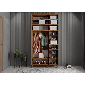 Trend Eko 3 Kapaklı Portmanto Ceviz 135cm 135 cm