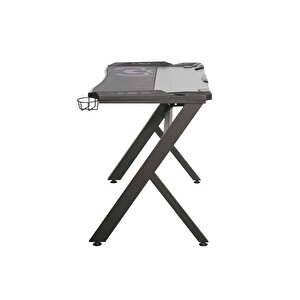 Ryze Extreme Karbon Fiber Rgb Oyuncu Masası - Siyah 120x60x76 Cm