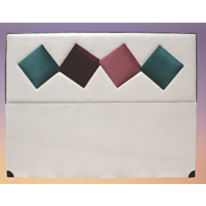 Başlık Alc Eli̇t Model150cm Baby Face Kumaş Modern Kapiton Krem Yeşi̇l Renk El Yapı