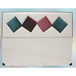 Başlık Alc Eli̇t Model150cm Baby Face Kumaş Modern Kapiton Krem Yeşi̇l Renk El Yapı