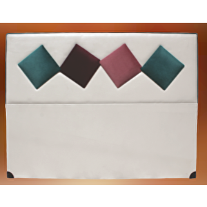 Başlık Alc Eli̇t Model150cm Baby Face Kumaş Modern Kapiton Krem Yeşi̇l Renk El Yapı