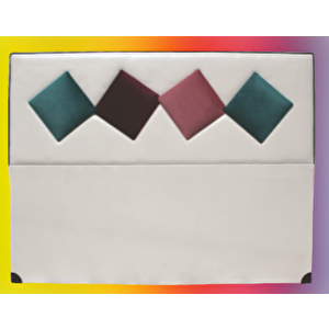 Başlık Alc Eli̇t Model150cm Baby Face Kumaş Modern Kapiton Krem Yeşi̇l Renk El Yapı