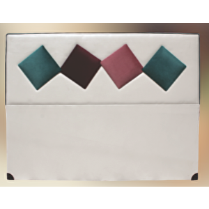 Başlık Alc Eli̇t Model150cm Baby Face Kumaş Modern Kapiton Krem Yeşi̇l Renk El Yapı