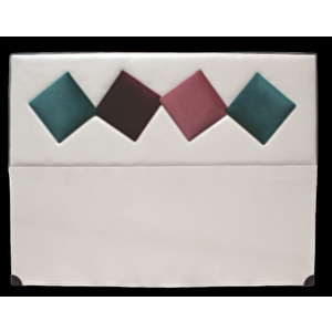 Başlık Alc Eli̇t Model150cm Baby Face Kumaş Modern Kapiton Krem Yeşi̇l Renk El Yapı