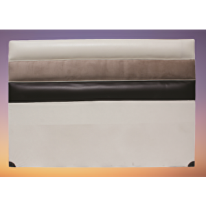 Başlık Alc Pari̇s Suni̇ Deri̇ Kumaş Modern Kapiton Krem Kahverenk Renk 90cm El Yapım