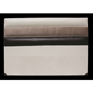 Başlık Alc Pari̇s Suni̇ Deri̇ Kumaş Modern Kapiton Krem Kahverenk Renk 90cm El Yapım