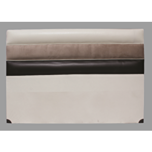 Başlık Alc Pari̇s Suni̇ Deri̇ Kumaş Modern Kapiton Krem Kahverenk Renk 90cm El Yapım