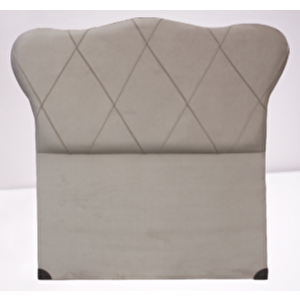 Başlık Alc Gondol Model 90 Cm Kapitone Baby Face Krem Renk Kumaş Döşeme El Yapım